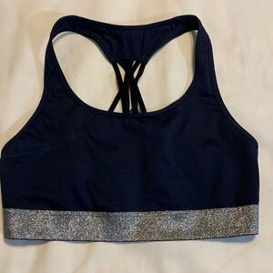 Victoria Sport, The Player by Victoria's Secret Size Medium  razorback navy bra